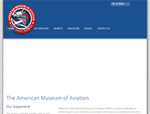 Tablet Screenshot of americanmuseumofaviation.org